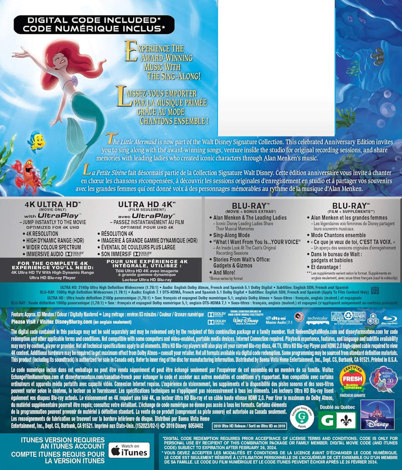 The Little Mermaid (30th Anniversary Edition) (4K-UHD)